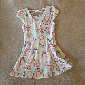EPIC THREADS TODDLER GIRLS SUMMER RAINBOW DRESS Size 4T in color Cream
